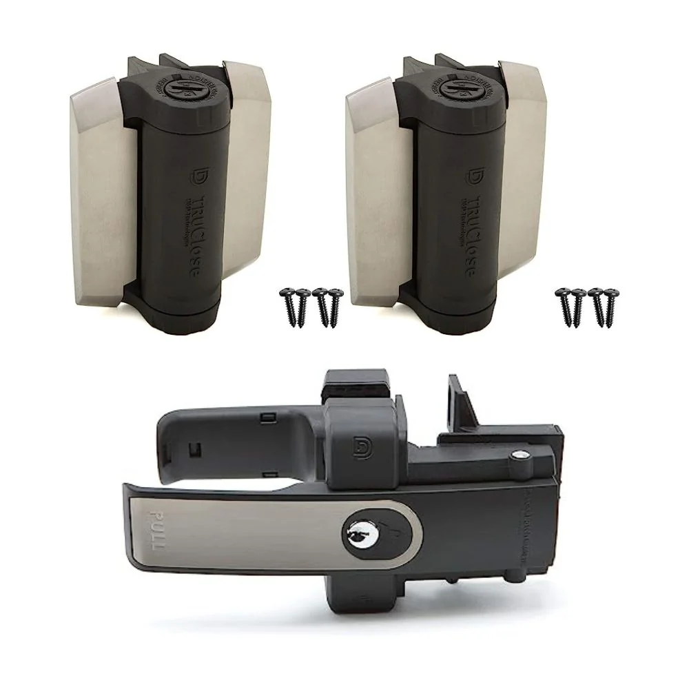 D&D Technologies LLMKAST + TCHD1AL2S3ST Gate Lock and Hinge Kit | DND-LLMKATCHDS3ST