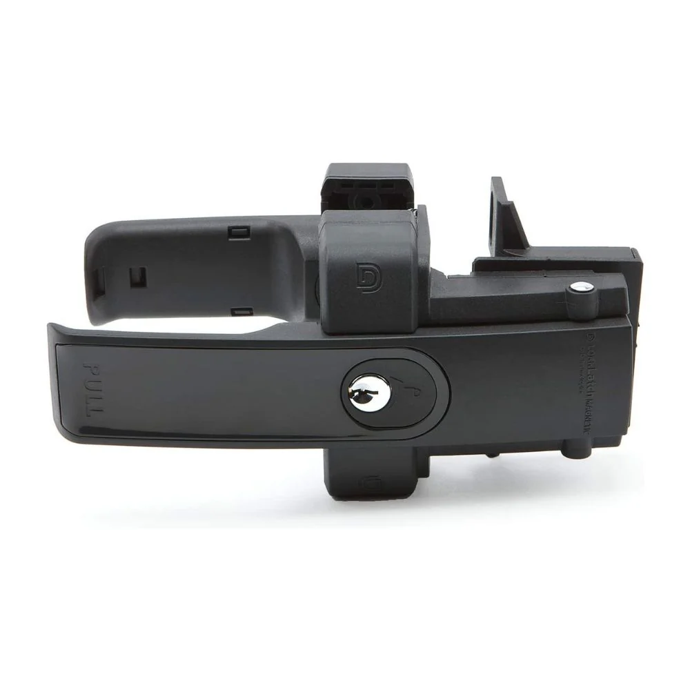 D&D Technologies LokkLatch Magnetic Black + Black Trim Keyed Different Gate Lock | DND-LLMKDBT