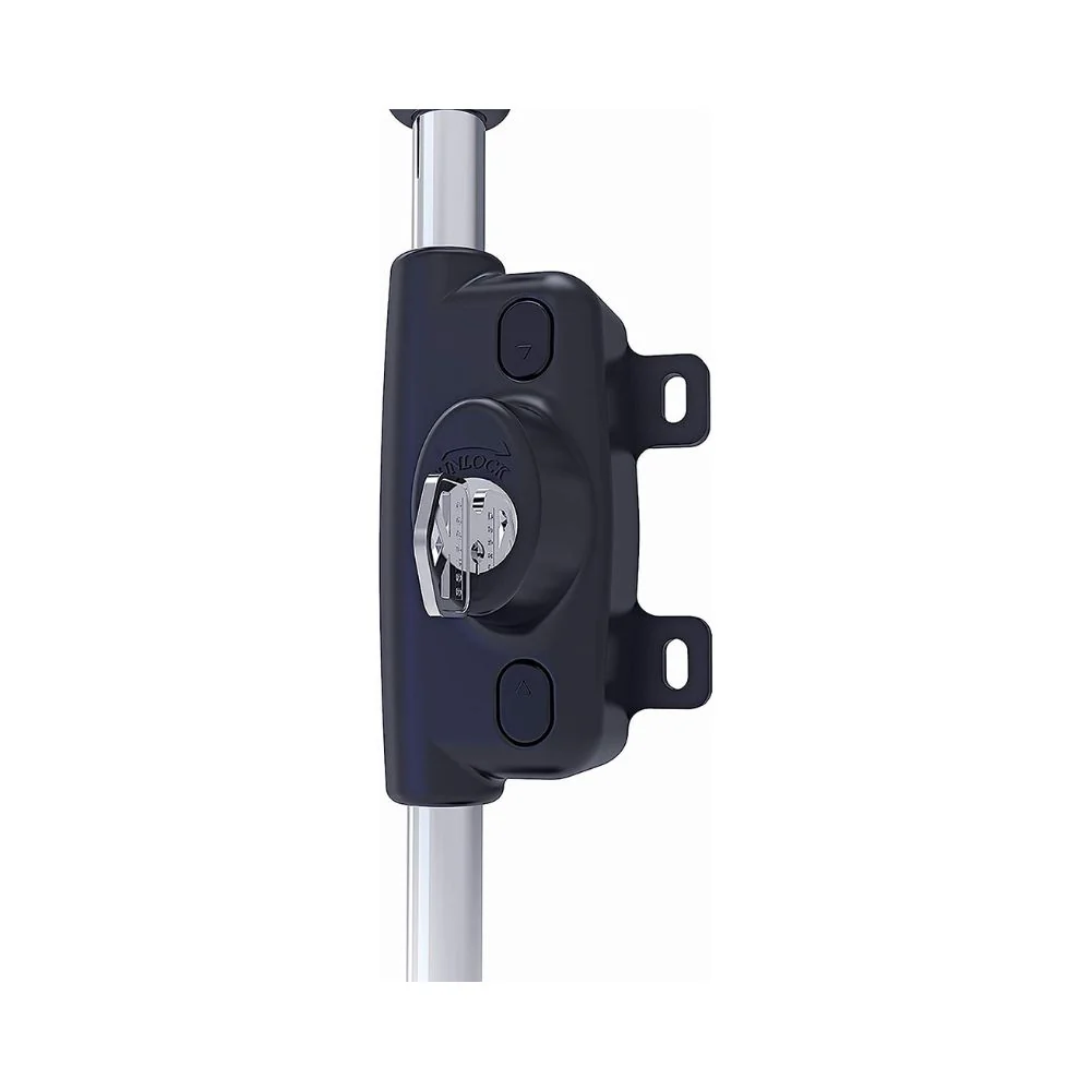 D&D Technologies LokkBolt Premium Drop Bolt for Metal Gates (Keyed-Alike) Black - Image 2