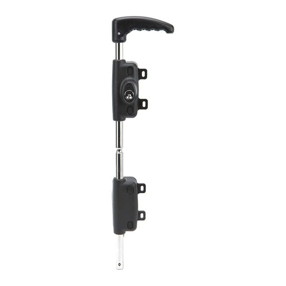 D&D Technologies LokkBolt Premium Drop Bolt for Metal Gates (Keyed-Alike) Black - Image 3