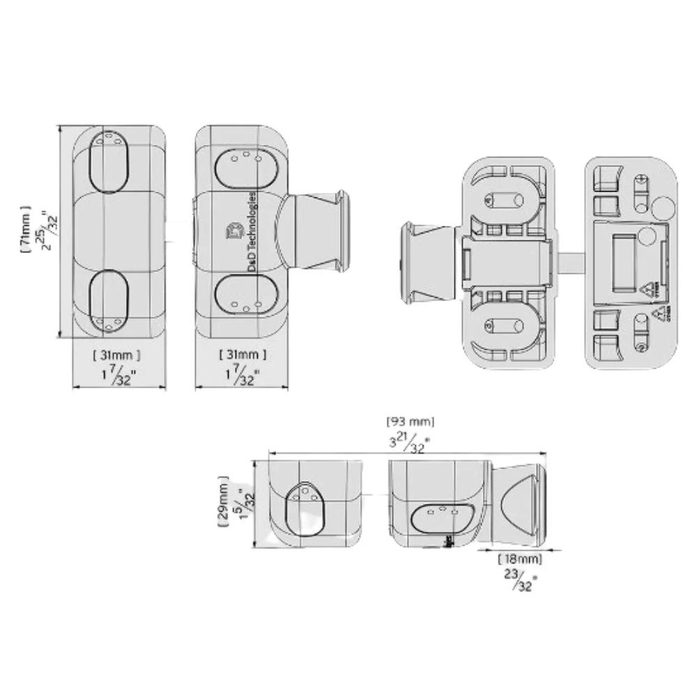 D&D Technologies MagnaLatch Side Pull Magnetic Gate Latch - Image 5