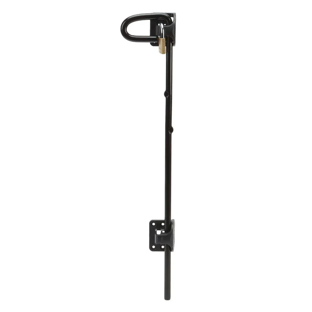 D&D Technologies Q-Bolt Drop Bolt for Metal Gates (Black)