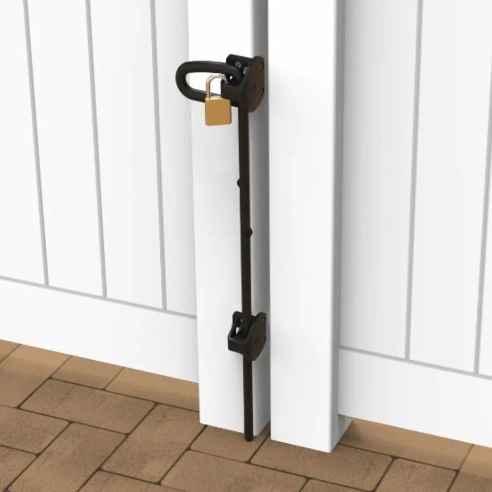 D&D Technologies Q-Bolt Drop Bolt for Metal Gates (Black) - Image 4