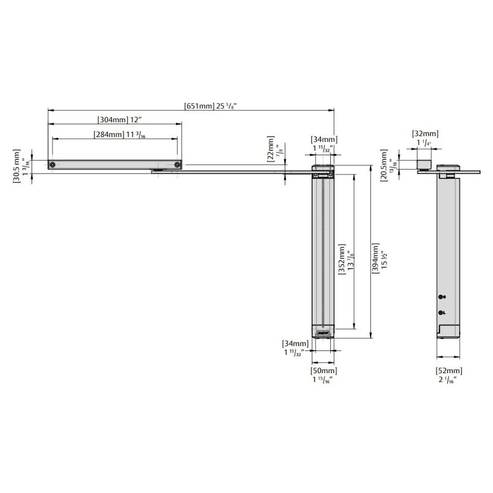 D&D SlimLine Vertical Gate Closer – Post Mount, Pull Side - Image 7