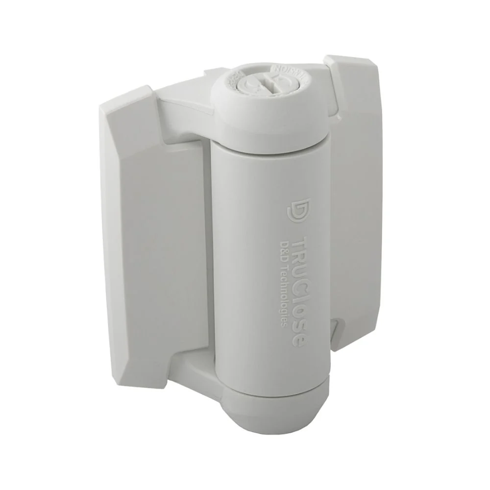 D&D Technologies TruClose Regular Duty Gate Hinges for Metal Gates (White) | DND-TCA1S3WT - Image 2