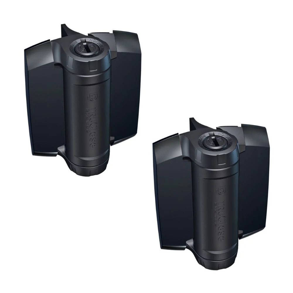 D&D Technologies TruClose 1 Leg Heavy Duty Self-Closing Hinge for Metal Gates (Black) | DND-TCHD1AL1S3BT