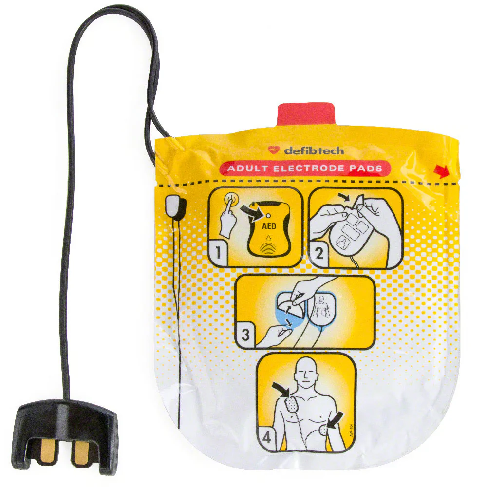 Defibtech Adult Electrodes for Lifeline VIEW/ECG/PRO AED | CPR-DDP-2001