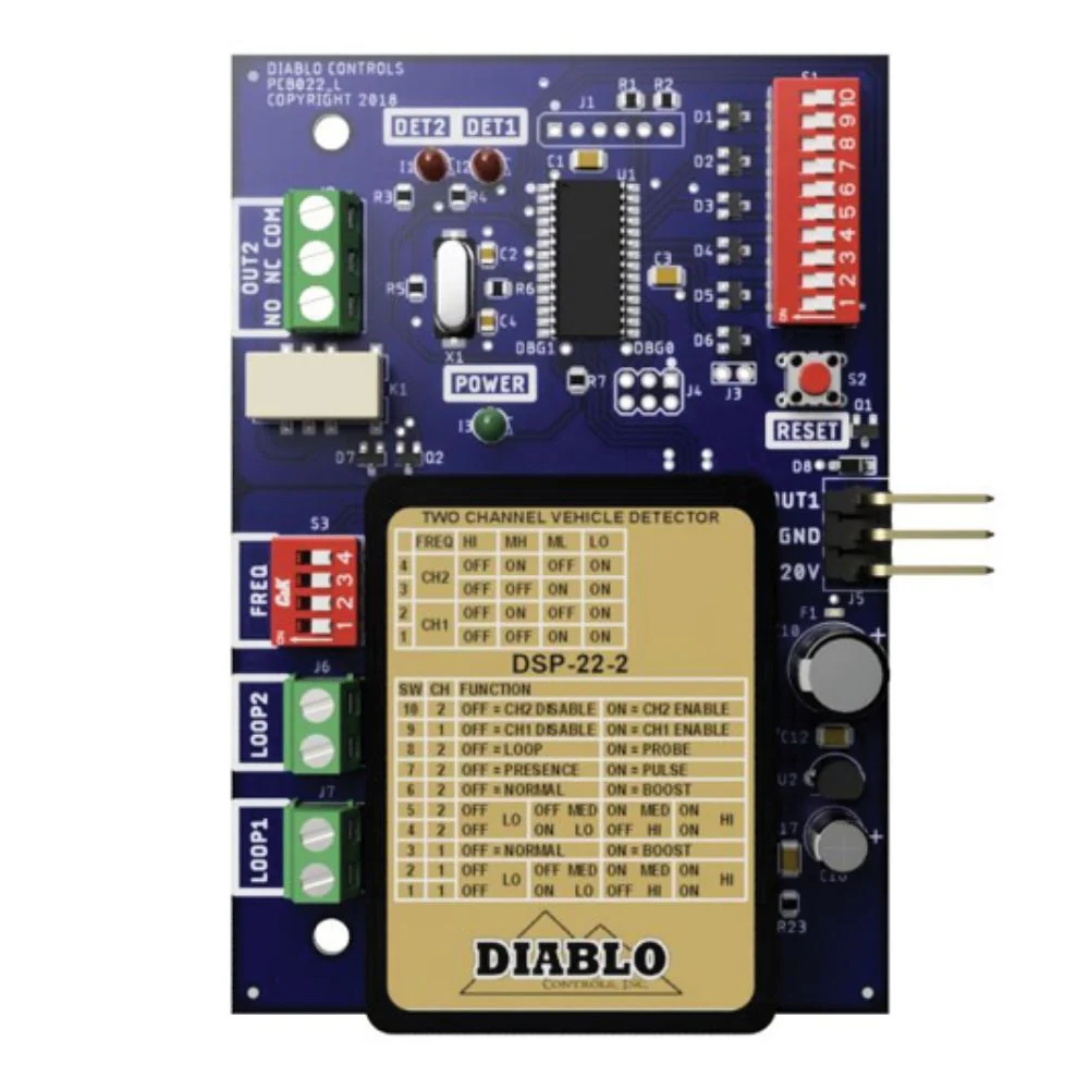 Diablo Loop Detector Dual Channel | DIA-DSP-22-2