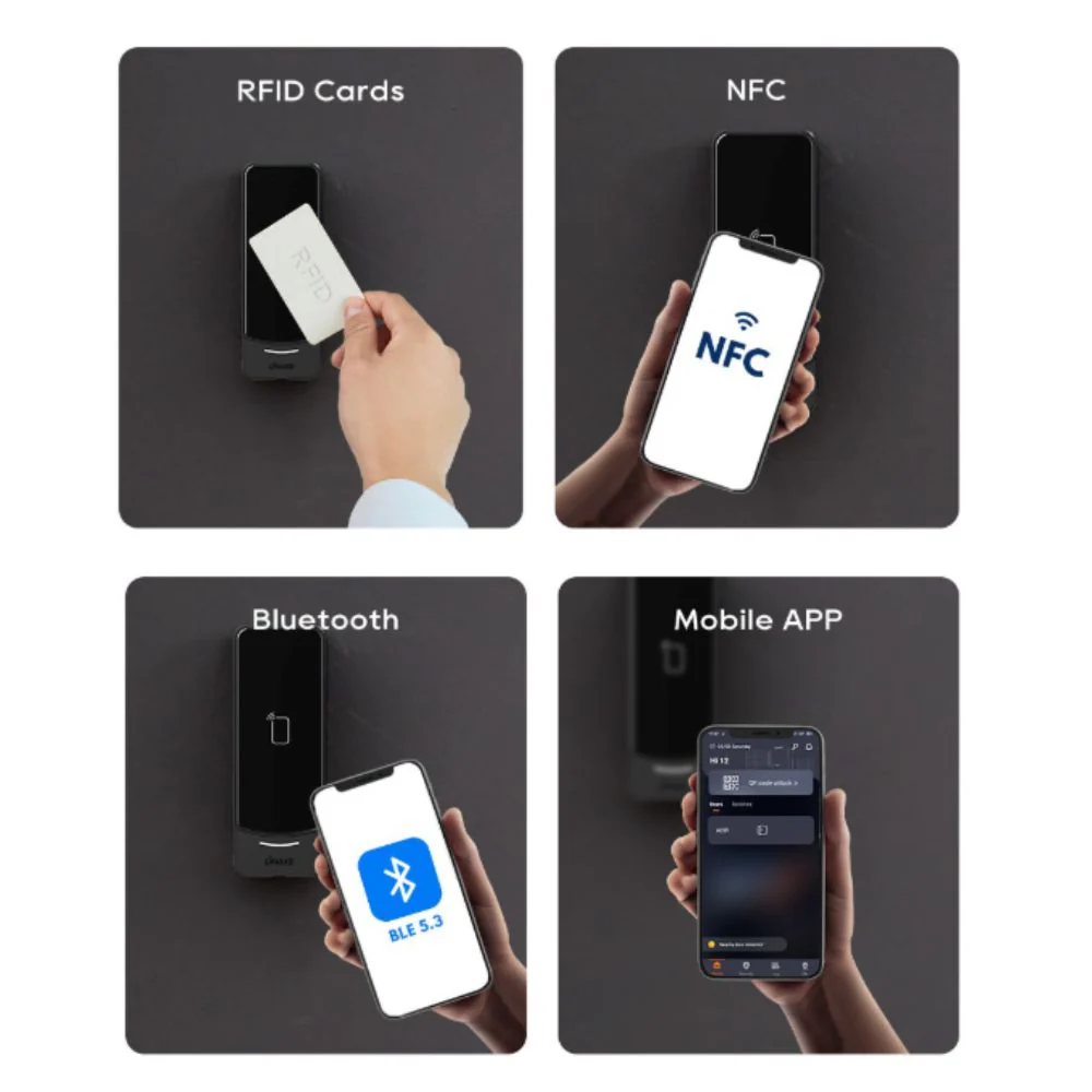 DNAKE AC01 Smart Access Control Reader, RFID, NFC, Bluetooth, Phone App unlock, PoE or 12V, Surface Mount - Image 5