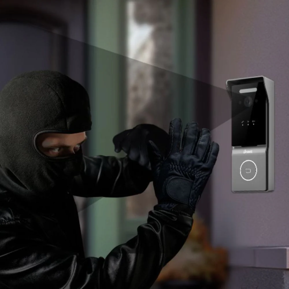 DNAKE C112A Wired Smart WiFi Video Doorbell with Key Fob Reader, 1080P HD Camera, Bluetooth, PoE or 12V, Surface Mount with 5 App License - Image 7