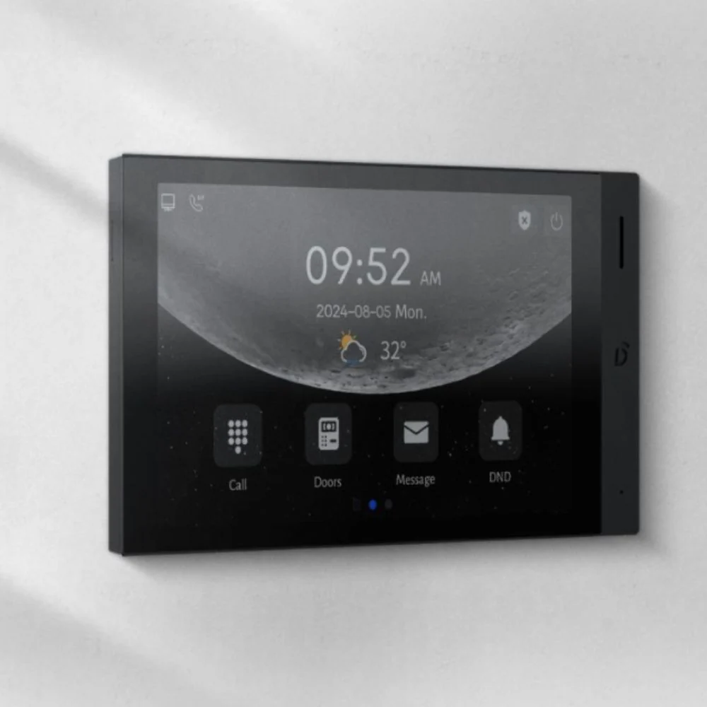 DNAKE H616W Wireless Smart WiFi Indoor Monitor with 8" Touch Screen and Microphone, IP Camera Monitoring, TF Card Supported, PoE or 12V with 5 App License - Image 7