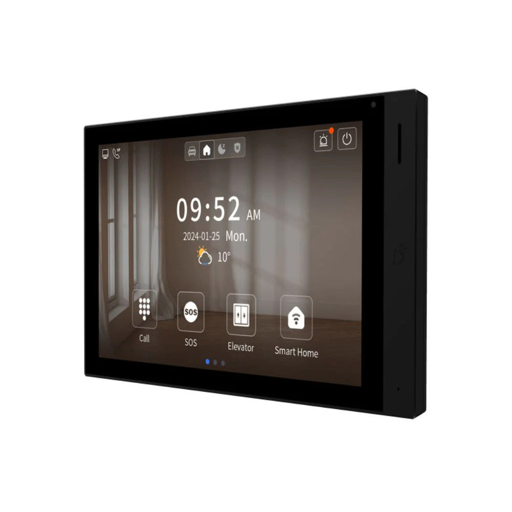 DNAKE H618 Wired Smart WiFi Indoor Monitor with 10" Touch Screen and Microphone, IP Camera Monitoring, TF Card Supported, PoE or 12V with 5 App License - Image 3