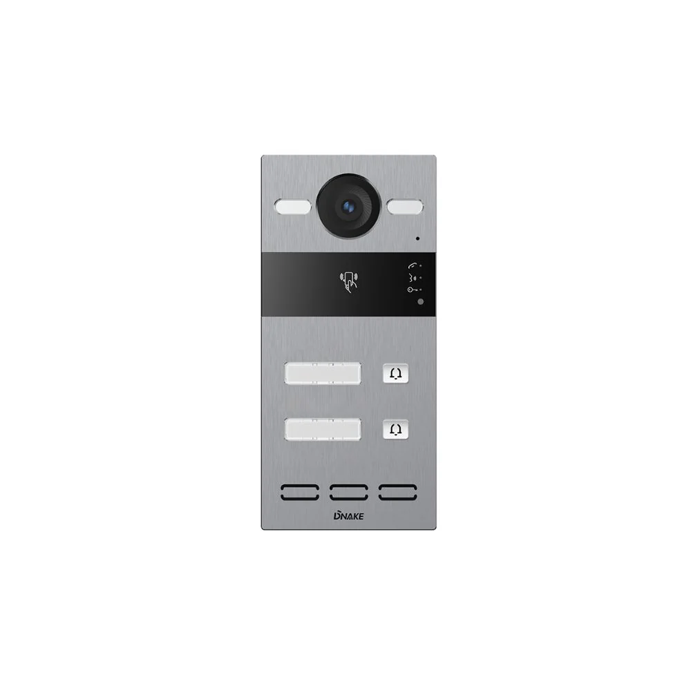 DNAKE S213M-2 Smart Intercom System with 2 Name Plate Call Buttons, Weatherproof, Cloud-Based, PoE or 12V, Surface Mount with 5 App License