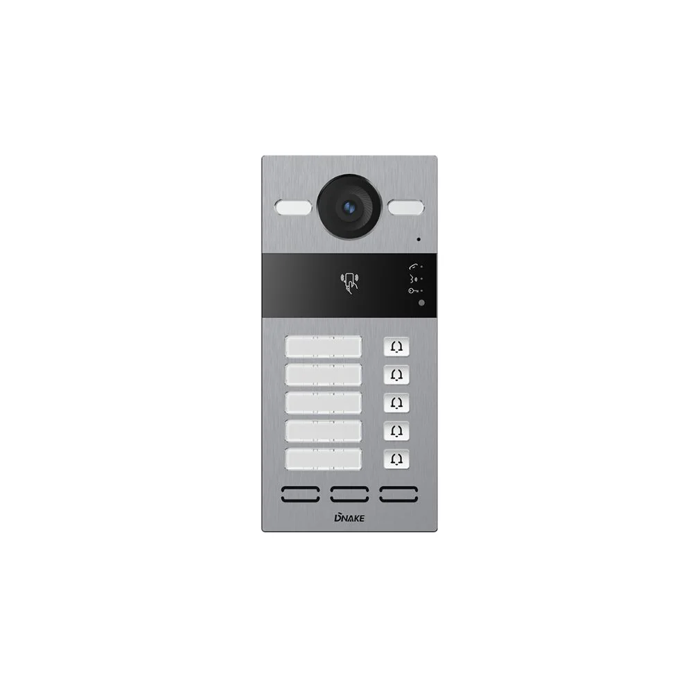 DNAKE S213M-5 Smart Intercom System with 5 Name Plate Call Buttons, Weatherproof, Cloud-Based, PoE or 12V, Flush Mount with 5 App License - Image 3