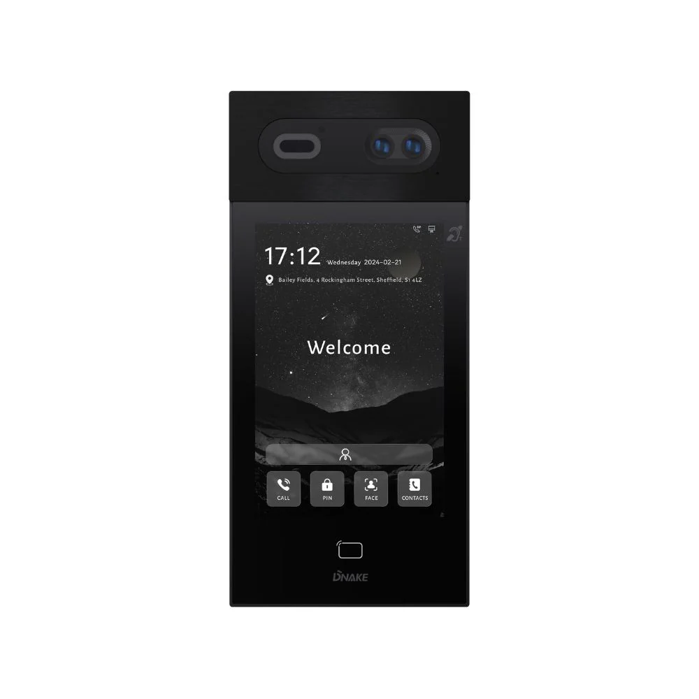 DNAKE S617 Smart Intercom System with 8” Touch Screen, Facial Recognition, Weatherproof, Cloud-Based, PoE or 12V, Flush Mount with 5 App License - Image 2
