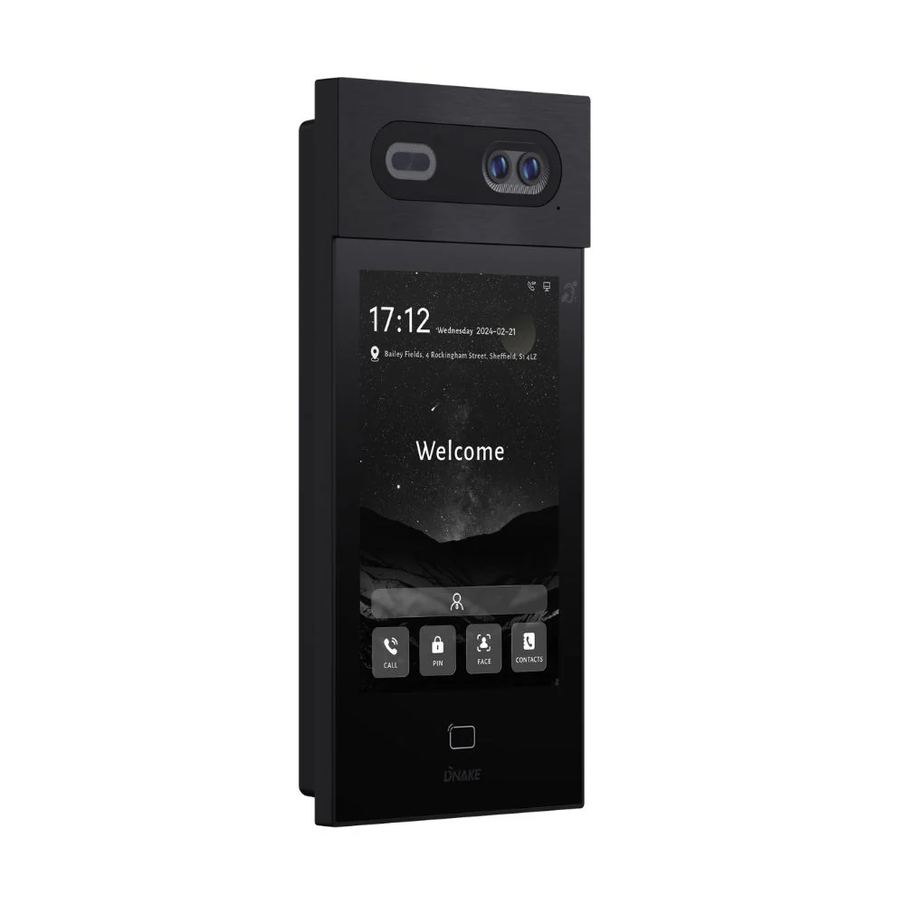 DNAKE S617 Smart Intercom System with 8” Touch Screen, Facial Recognition, Weatherproof, Cloud-Based, PoE or 12V, Surface Mount with 5 App License - Image 3