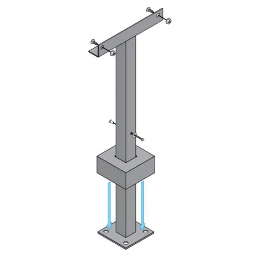 Doorking Post Mount for Model 1000 Inverter | DKS-1000-045