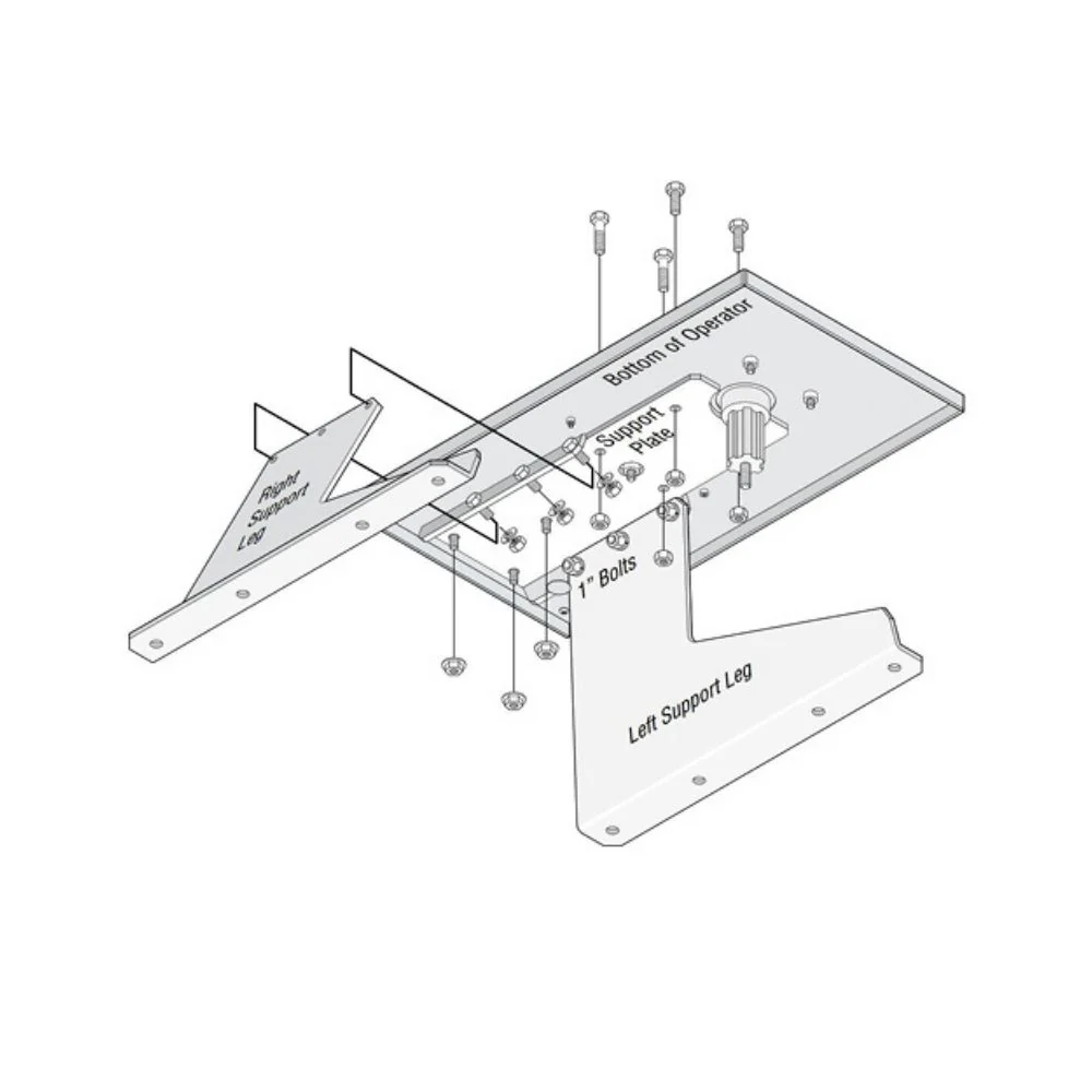 Doorking Pad Mount Hardware and Arm Kit | DKS-2600-671