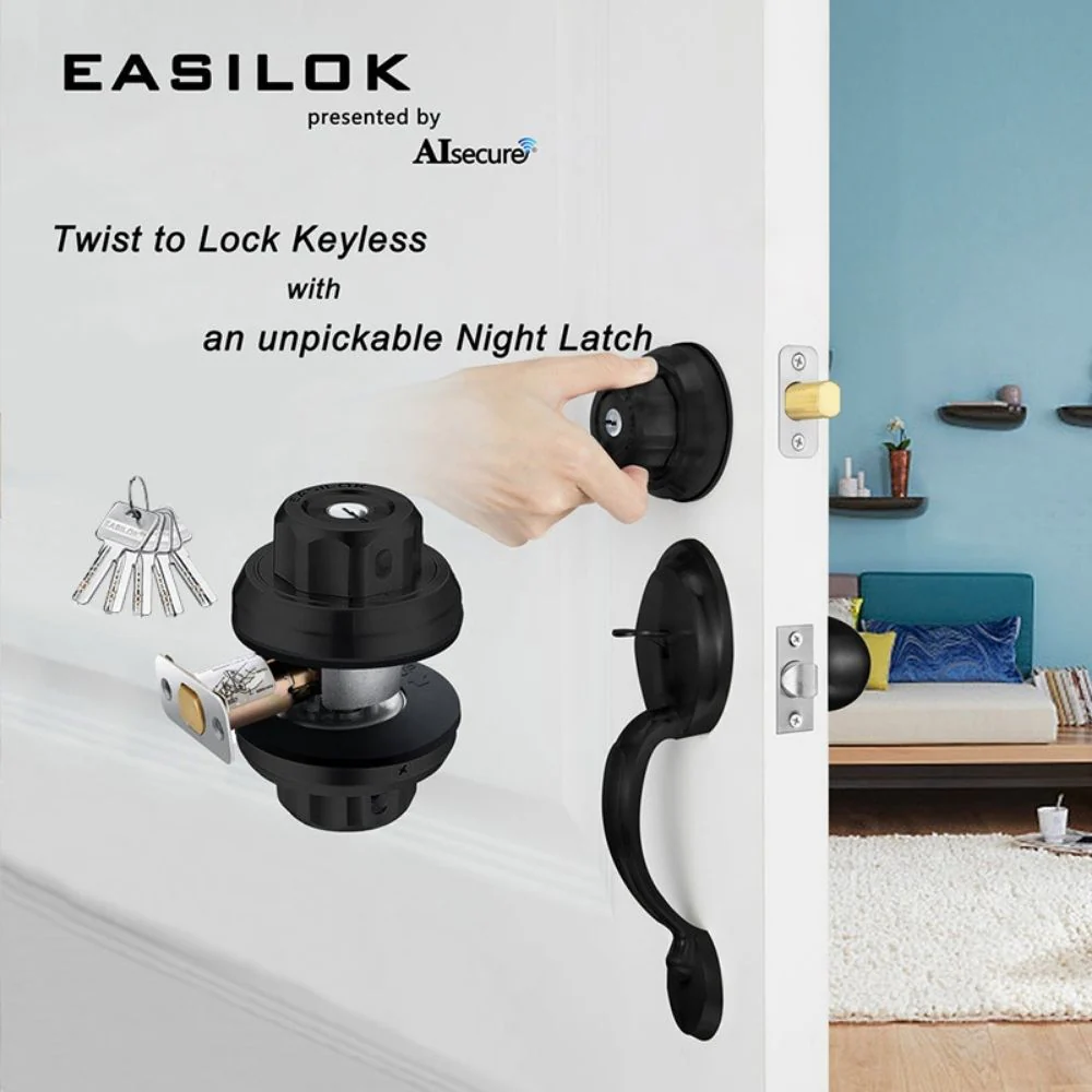 Easilok Twin-Lock Keyed Alike Combo Dimple Keyway | ESK-E2-Black - Image 3