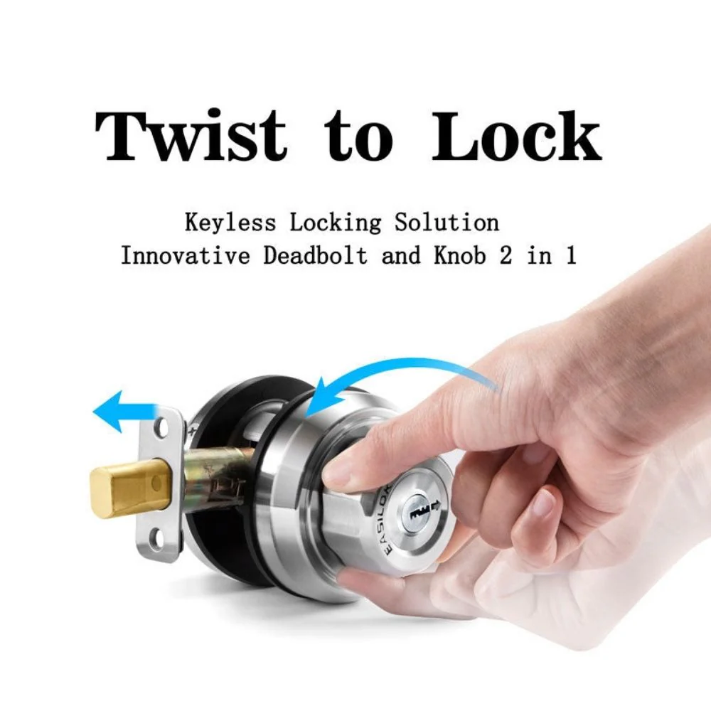 Easilok Twin-Lock Keyed Alike Combo Dimple Keyway | ESK-E2-Black - Image 8