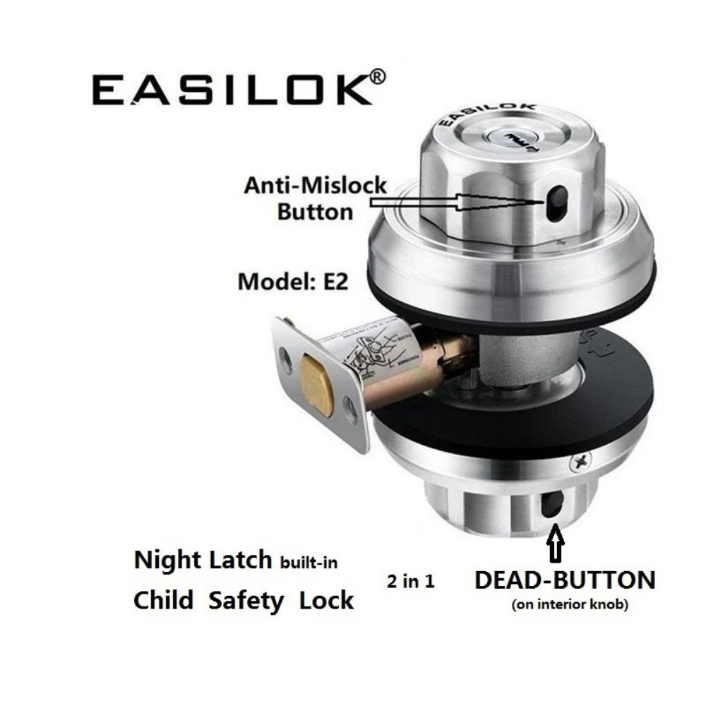 Easilok Twin-Lock Keyed Alike Combo Dimple Keyway | ESK-E2-Silver - Image 3