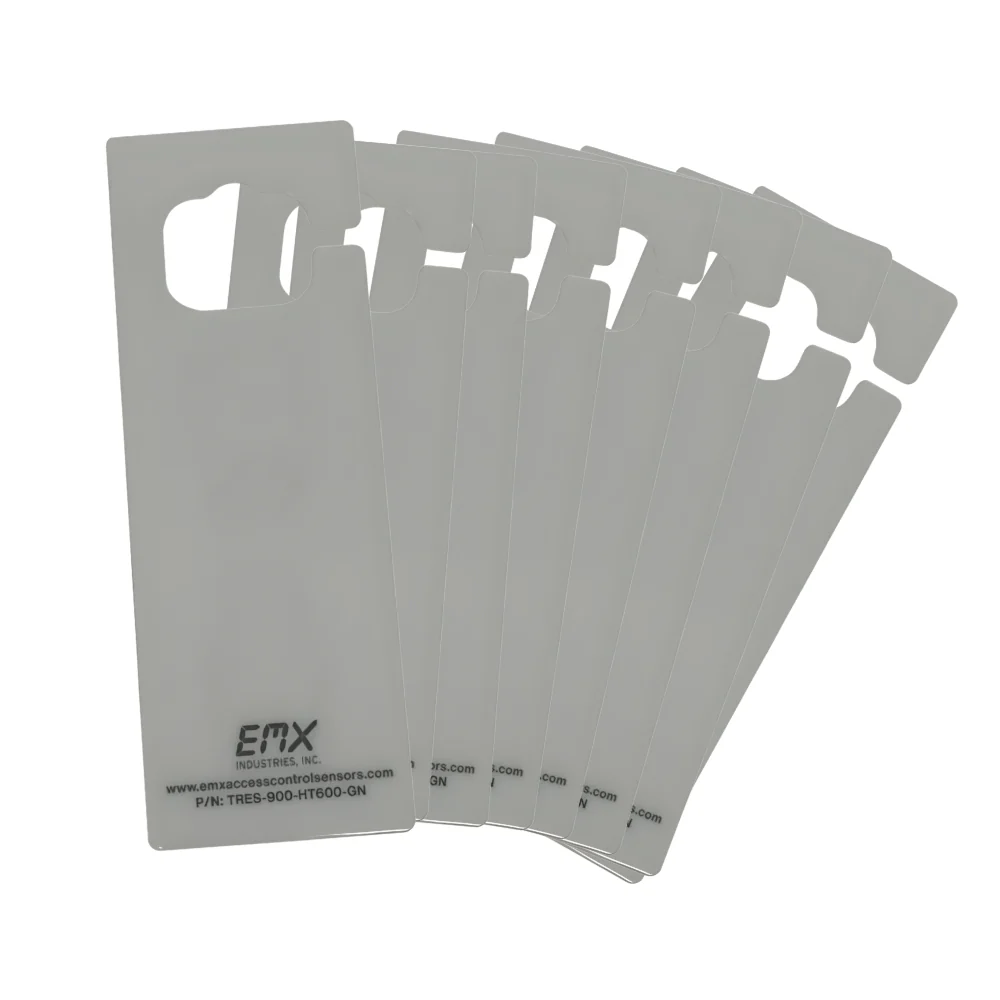 EMX K-TRES-900-HT600-GN-50 UHF RFID Hang Tag 2" x 6" - Small EMX Logo (Pack of 50)