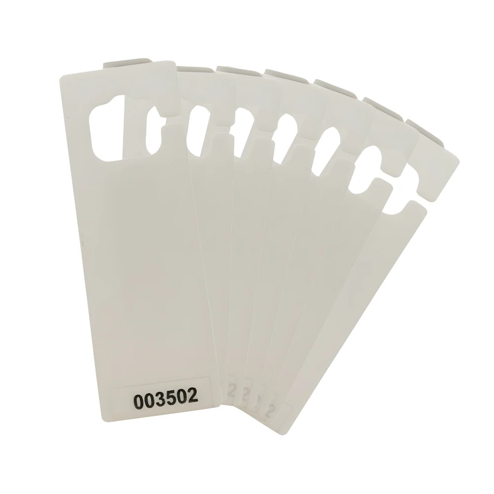 EMX K-TRES-900-HT600-W-50 UHF RFID Hang Tag 2" x 6" - Plain White (Pack of 50)