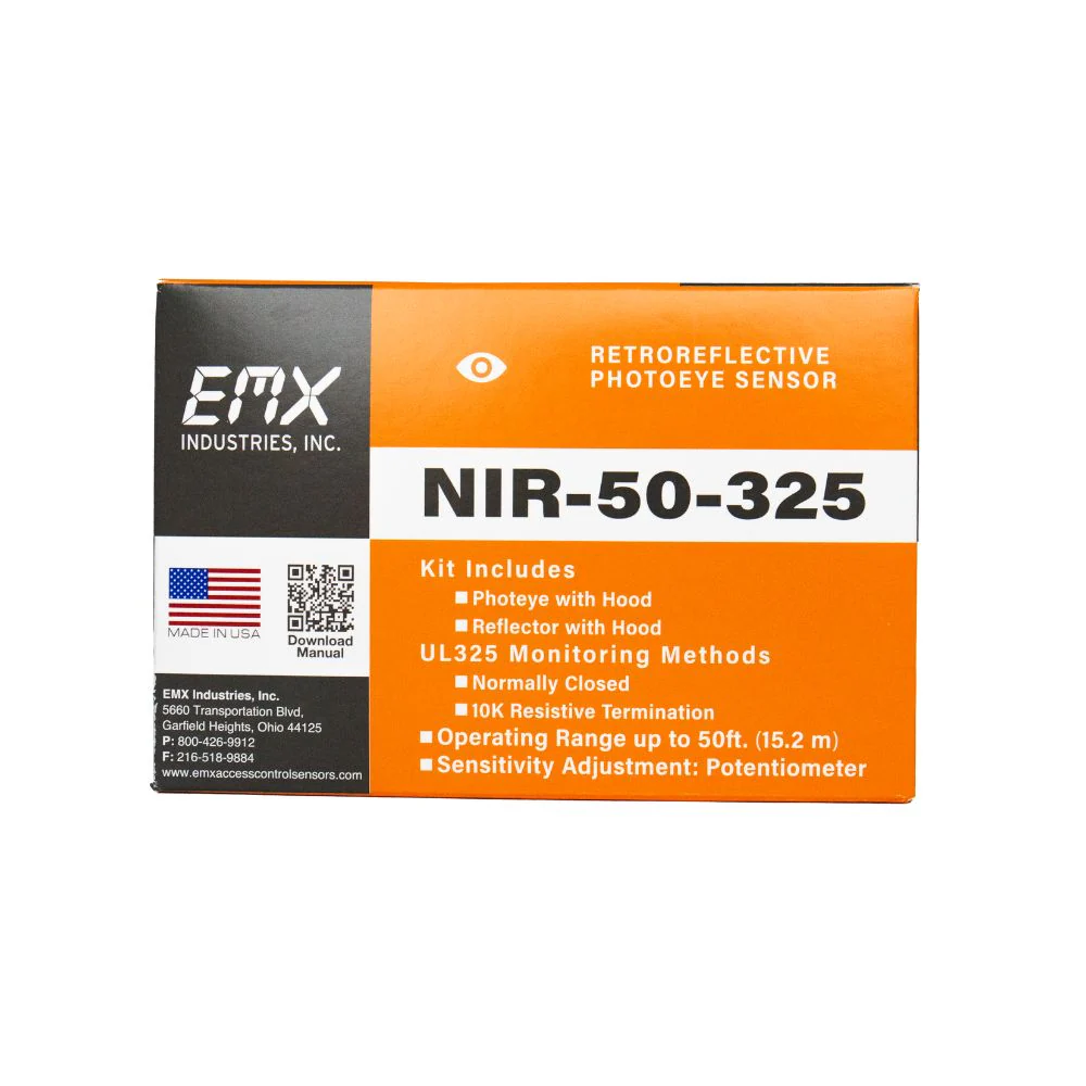 EMX UL325 Retroreflective Photoeye Kit | EMX-NIR-50-325-KIT - Image 5