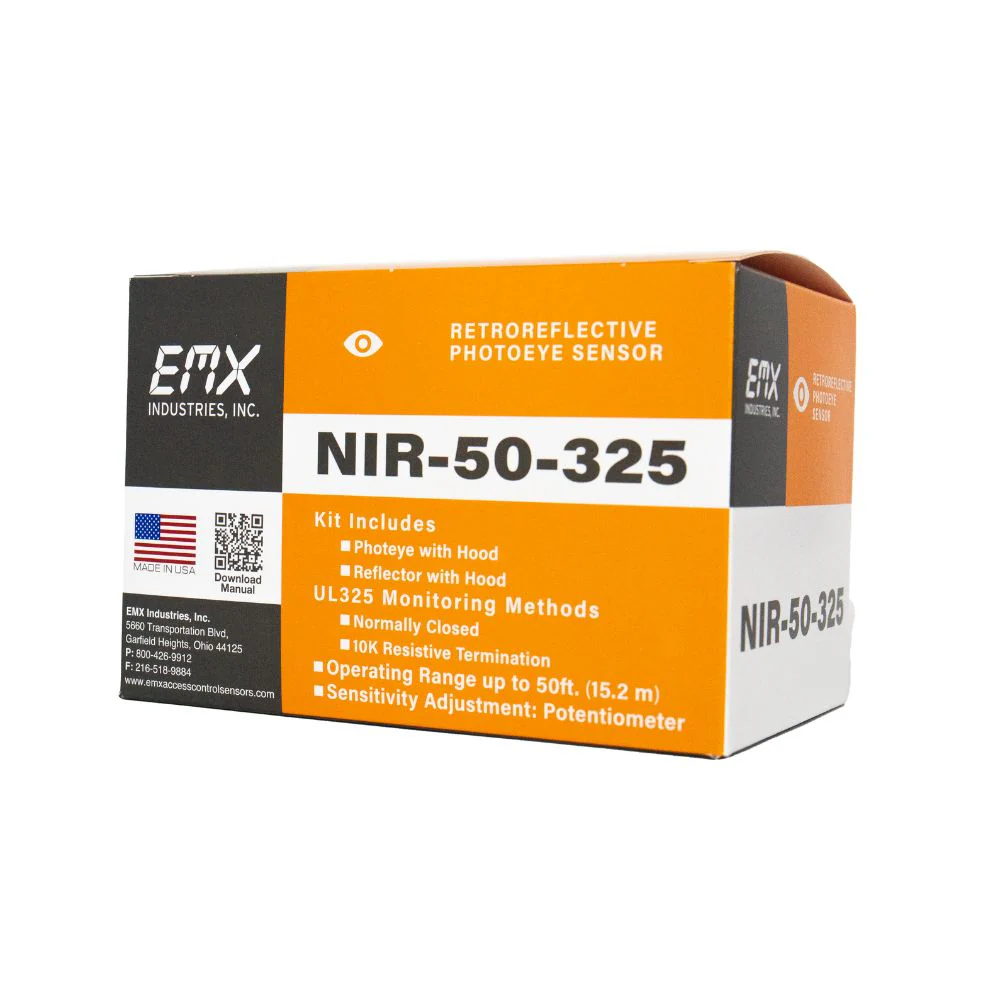 EMX UL325 Retroreflective Photoeye Kit | EMX-NIR-50-325-KIT - Image 7