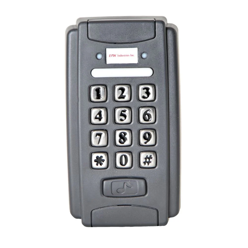 EMX Waterproof Card Reader/Keypad - 2000 Card Users - 8 Keypad Users | EMX-PRX-320