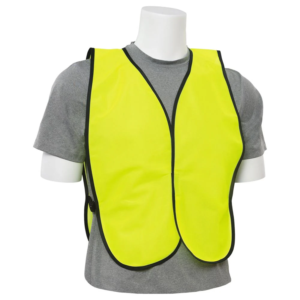 ERB Safety S19 Tight-Weave Non-ANSI Safety Vest (One-Size-Fits-Most), Hi-Viz Lime Pack of 24 | ERB-14098 - Image 3