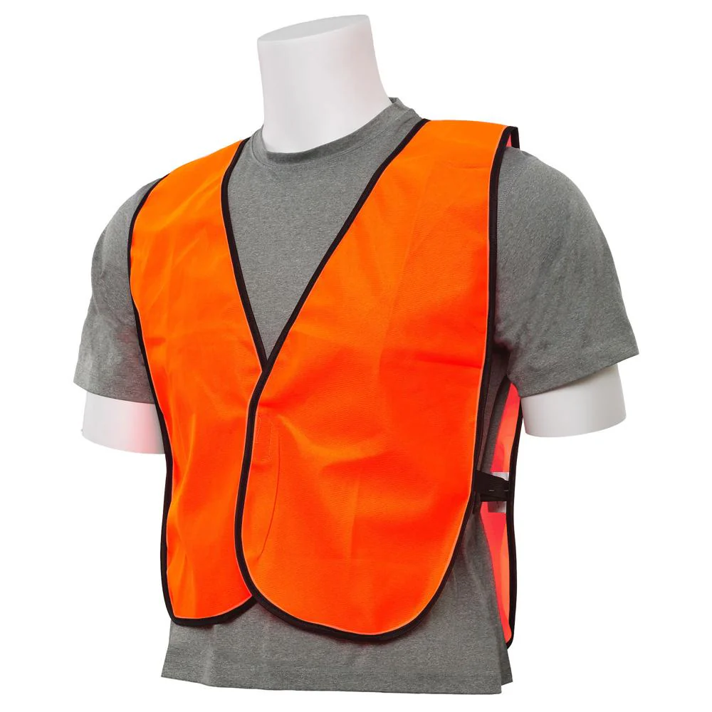ERB Safety S19 Tight-Weave Non-ANSI Safety Vest (One-Size-Fits-Most), Hi-Viz Orange Pack of 24 | ERB-14099 - Image 2