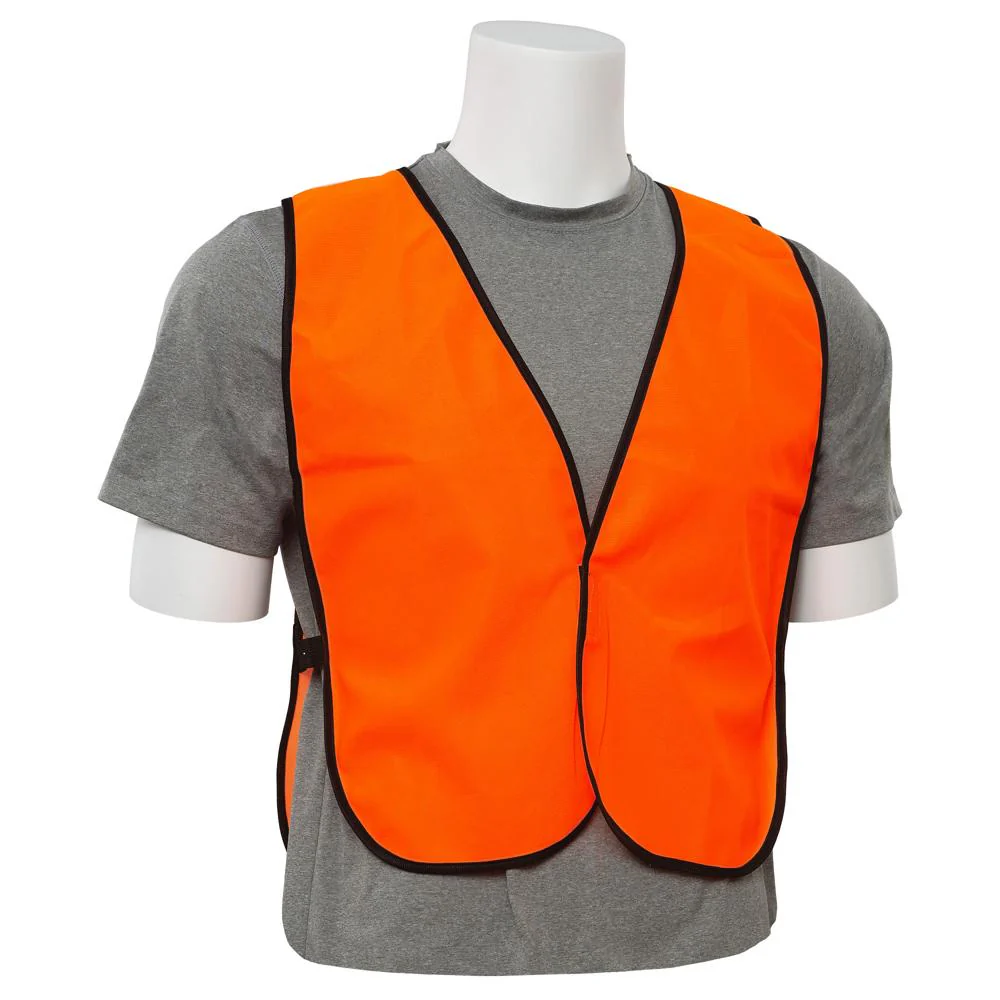 ERB Safety S19 Tight-Weave Non-ANSI Safety Vest (One-Size-Fits-Most), Hi-Viz Orange Pack of 24 | ERB-14099 - Image 3