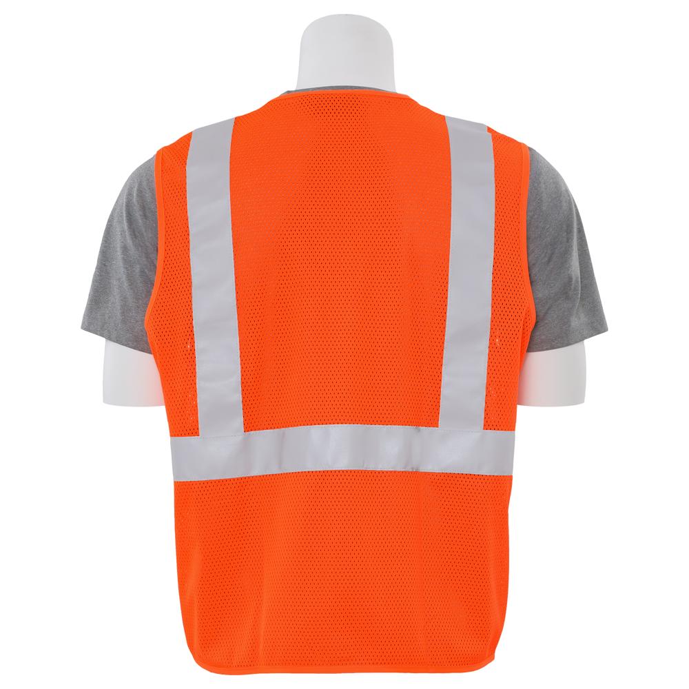 ERB Safety S15 Type R, Class 2 Mesh Safety Vest with 3M Reflective Material (Pack of 7) - Image 8