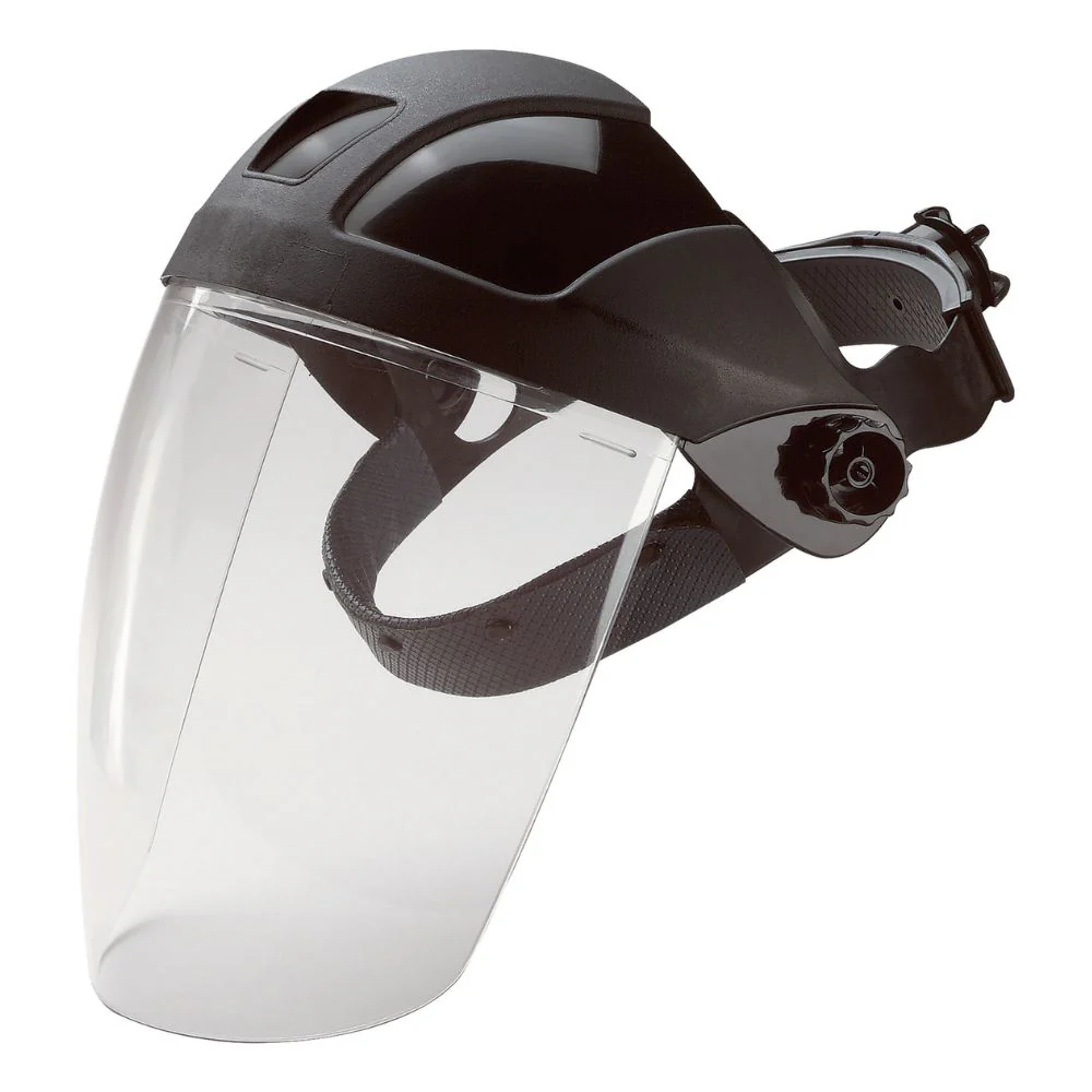 ERB Safety E12 Ratchet Headgear with Polycarbonate Shield (Pack of 3) | ERB-15160