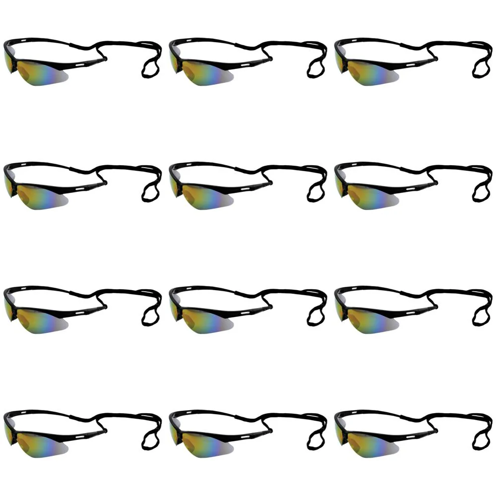 ERB Safety Octane Safety Glasses - Hi Res Mirror Lenses (Black Temples) Pack of 24 | ERB-15333 - Image 2