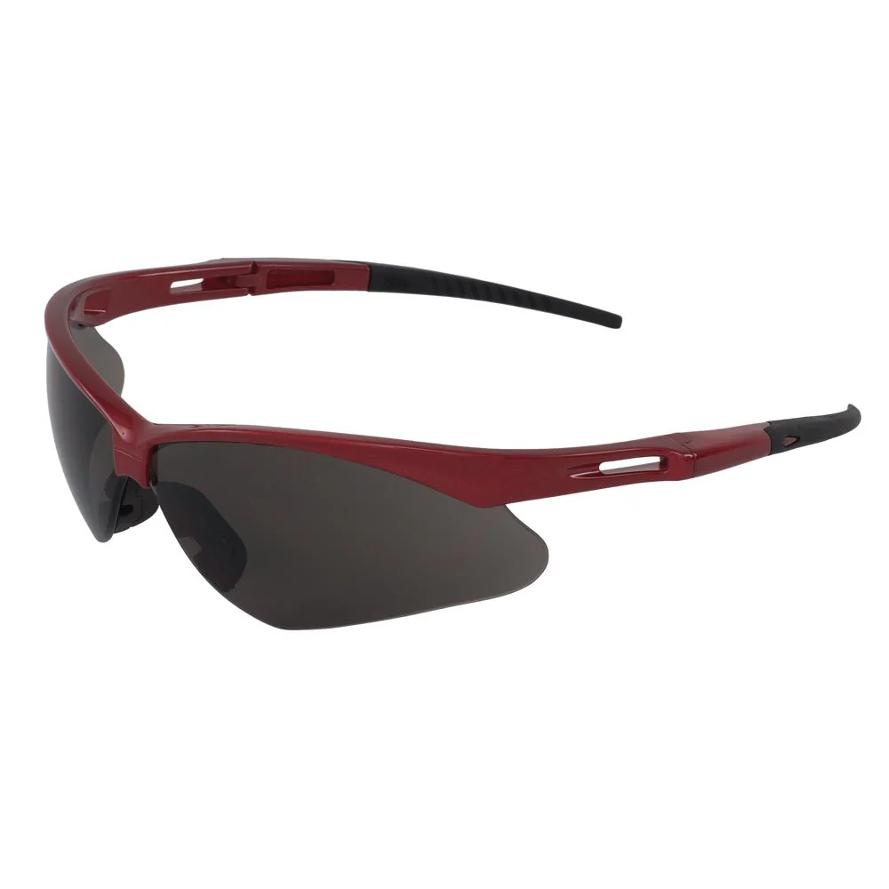 ERB Safety Octane Safety Glasses - Gray Lenses (Red Temples) Pack of 24 | ERB-15334