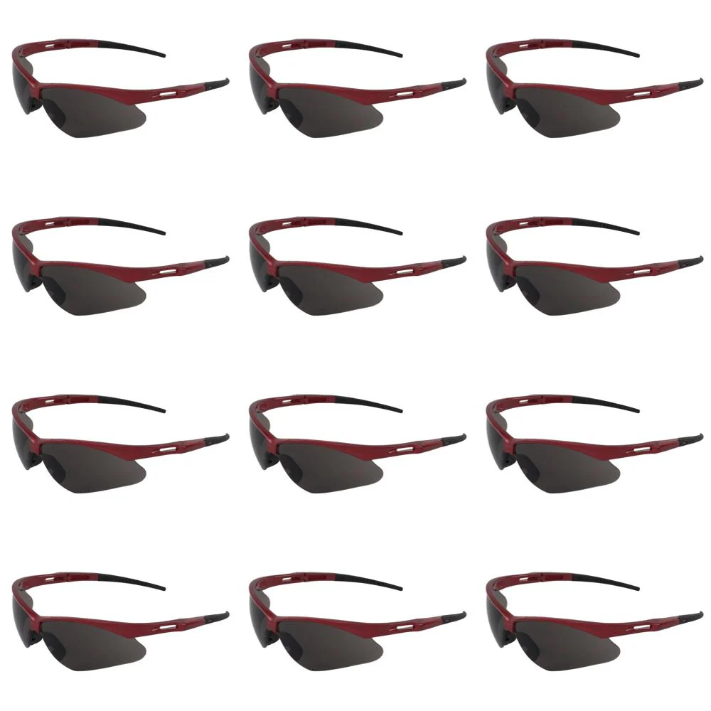ERB Safety Octane Safety Glasses - Gray Lenses (Red Temples) Pack of 24 | ERB-15334 - Image 3