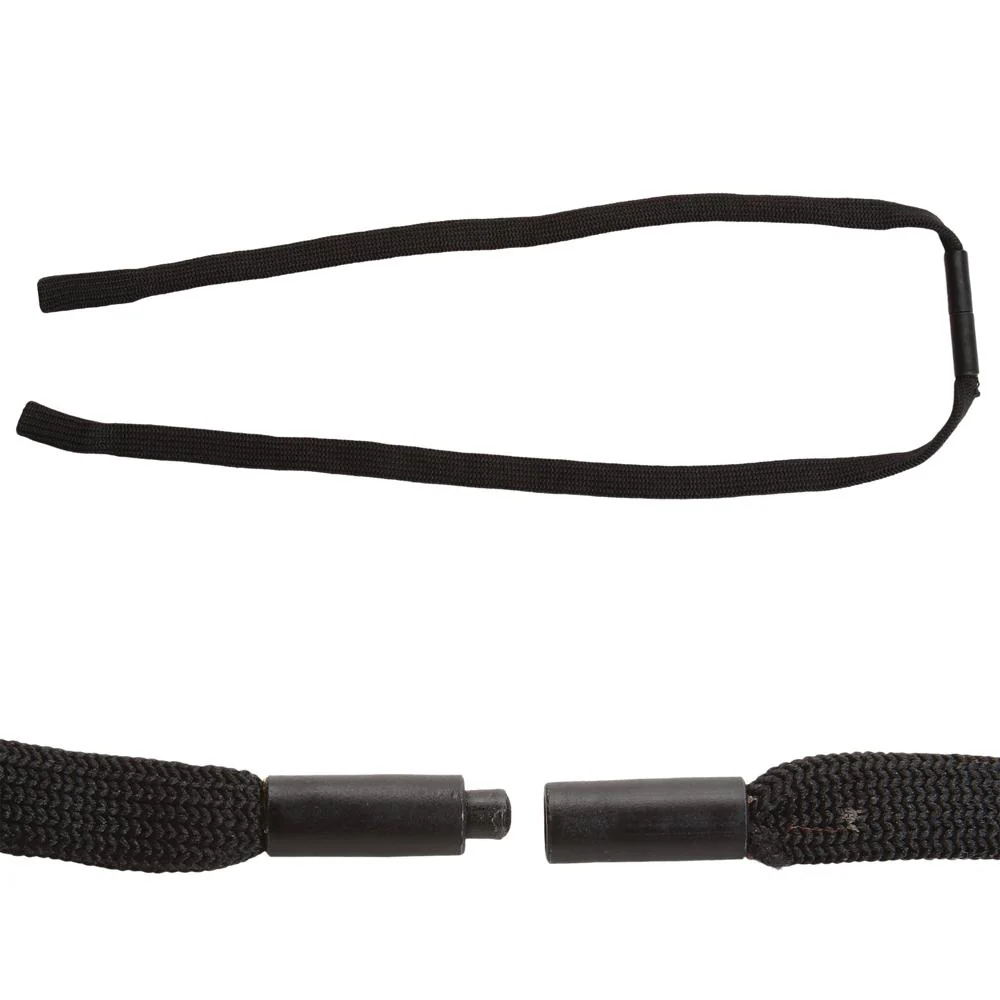 ERB Safety 42-1 19.5" Break-Away Spectacle Strap, Deluxe Black (Pack of 60) | ERB-15708