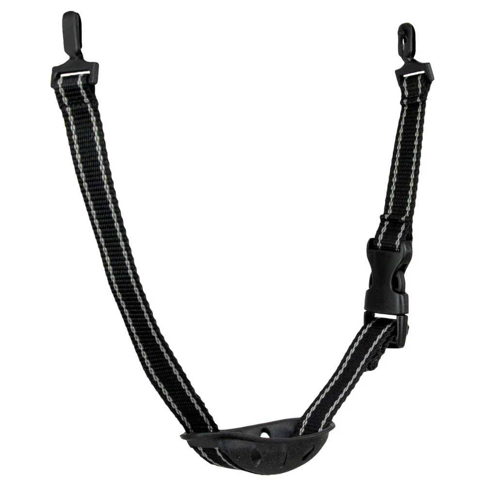 ERB Safety Premium 2-Point Chin Strap with Chin Guard (Black) (Pack of 12) | ERB-19385
