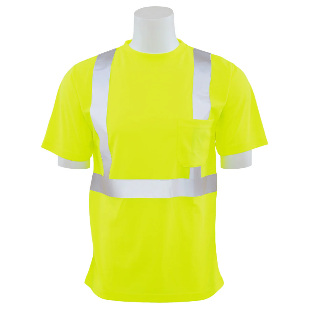 ERB Safety 9006SX Class 2 Birdseye Mesh Short (Hi-Viz Lime) Pack of 6