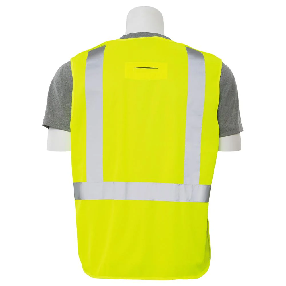 ERB Safety S361 Type R, Class 2 Five-Point Break-Away Safety Vest with D-Ring Slot (Hi-Viz Lime) Pack of 12 - Image 4