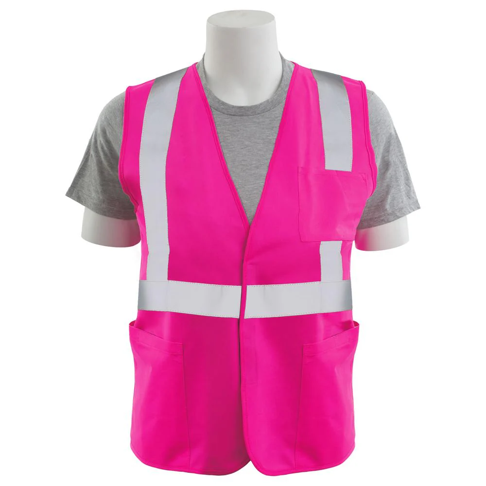 ERB Safety S362PNK Non-ANSI Unisex Safety Vest (Pink) Pack of 12