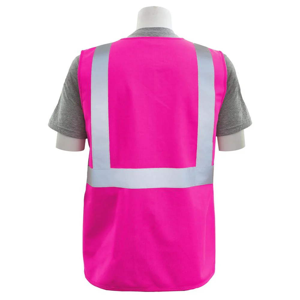 ERB Safety S362PNK Non-ANSI Unisex Safety Vest (Pink) Pack of 12 - Image 2