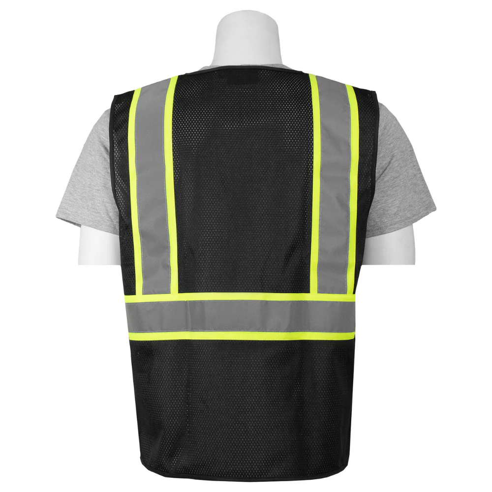 ERB Safety S863C Non-Ansi Mesh Vest (Black) Pack of 12 - Image 3