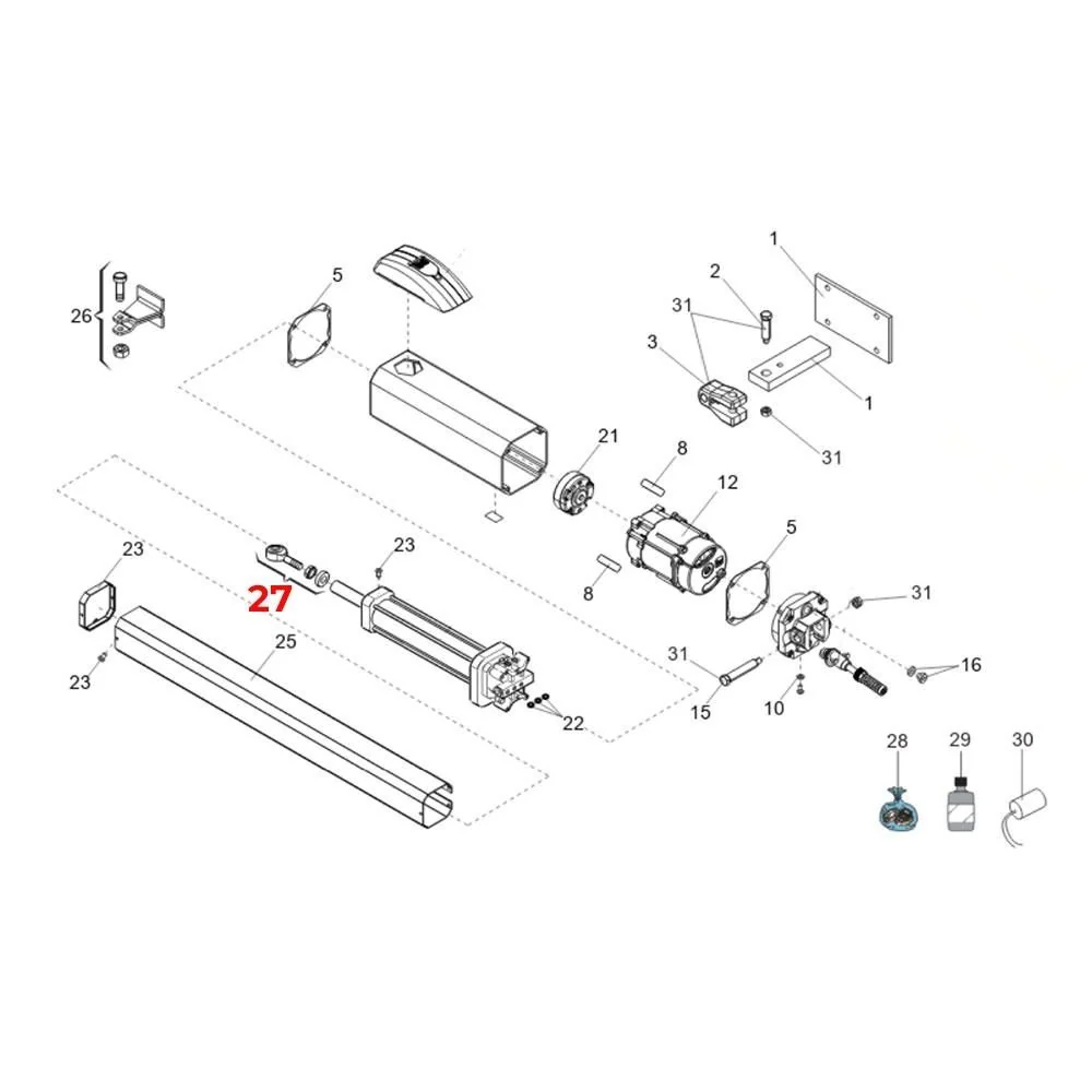 FAAC Swivel Joint Kit | FAA-4900605 - Image 2