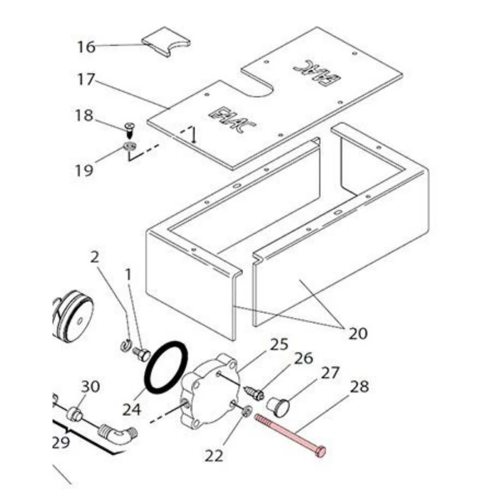 FAAC Bolt Mounting (Top) | FAA-7011345