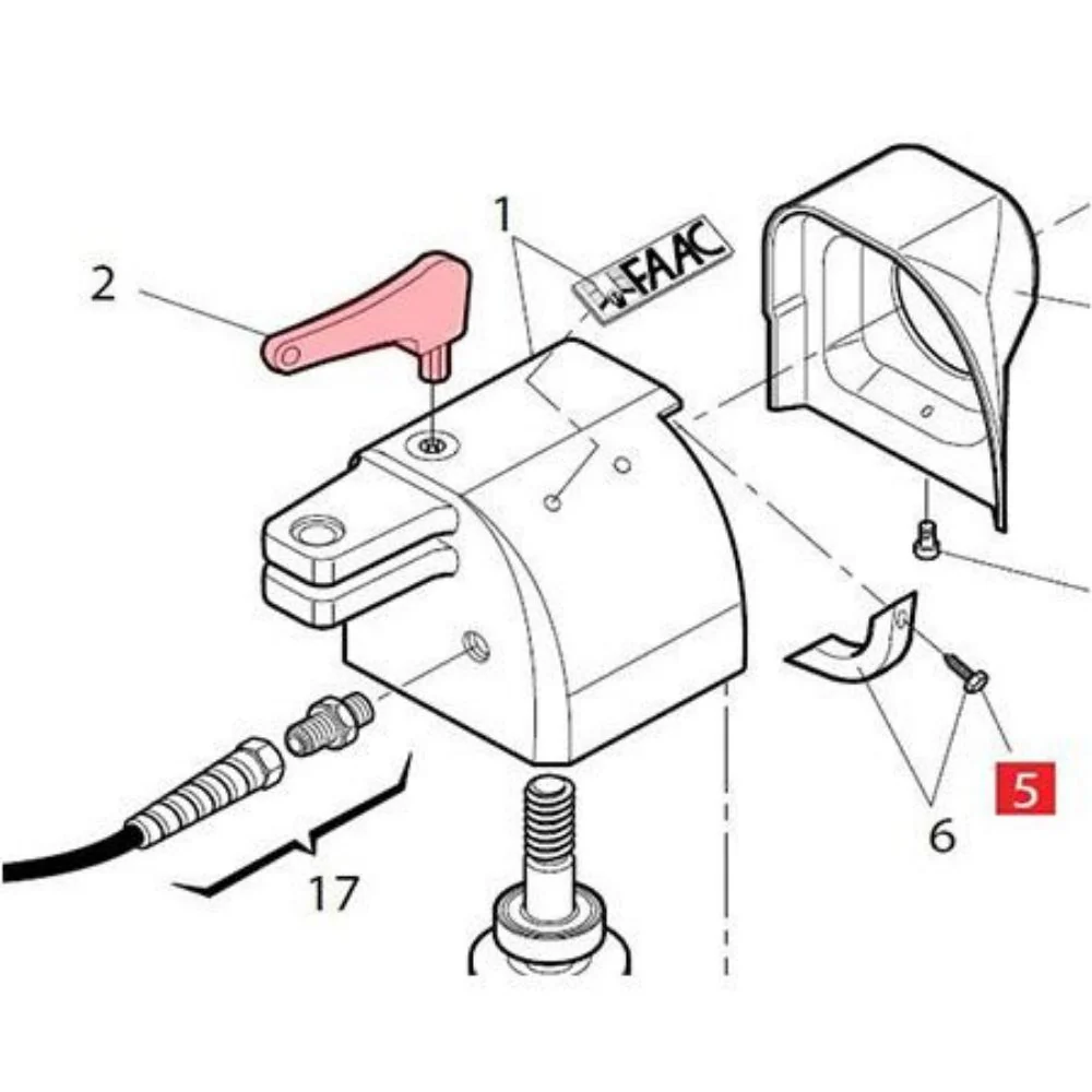 FAAC Manual Release Key 412 | FAA-713009 - Image 3