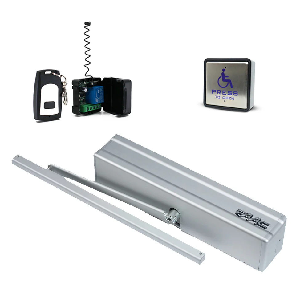 FAAC 950N2 Electric Door Opener with Slide Pulling Arm Kit | FAA-950N2-SLIDE