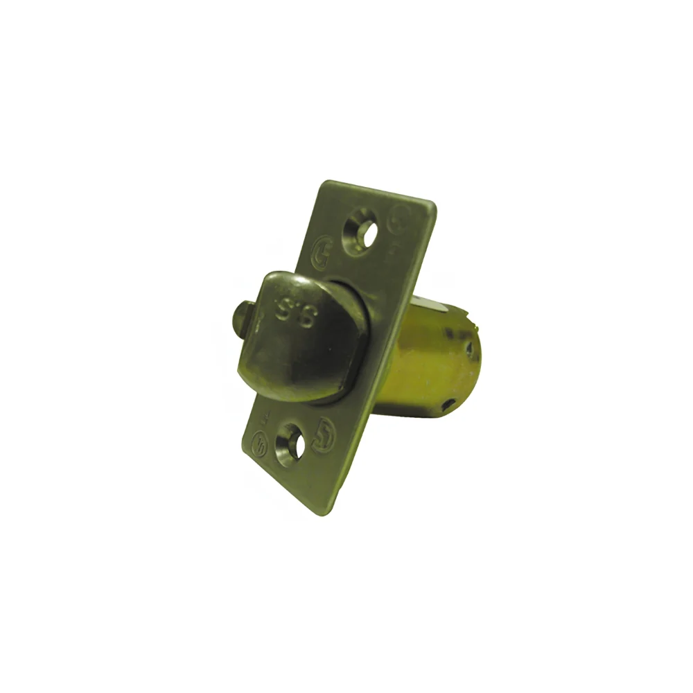General Lock Grade 1 Cylindrical Square Corner Deadlatch (Bright Brass)